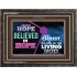 AGAINST HOPE BELIEVED IN HOPE   Bible Scriptures on Forgiveness Frame   (GWFAVOUR9473)   "45x33"