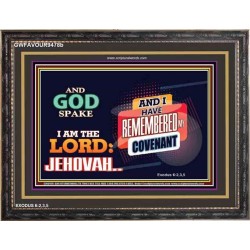 AND GOD SPAKE   Christian Artwork Frame   (GWFAVOUR9478b)   