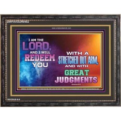 A STRETCHED OUT ARM   Bible Verse Acrylic Glass Frame   (GWFAVOUR9482)   