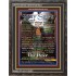 NAMES OF HOLY SPIRIT WITH BIBLE VERSES  Wooden Frame   (GWFAVOURHOLYSPIRITPORTRAIT)   "33x45"