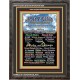 NAMES OF JEHOVAH WITH BIBLE VERSES  Wall Art Frame  (GWFAVOURJEHOVAHPORTRAITBK)  