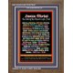 NAMES OF JESUS CHRIST WITH BIBLE VERSES    Wooden Frame   (GWFJESUSCHRISTPORTRAIT)   