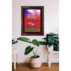 WHOSOEVER SHALL CALL   Inspiration Wall Art Frame   (GWGLORIOUS1632)   "33x45"