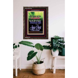 WAGES OF SIN IS DEATH   Christian Paintings Acrylic Glass Frame   (GWGLORIOUS1640)   "33x45"