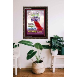 WALK IN THE SPIRIT   Large Framed Scripture Wall Art   (GWGLORIOUS1667)   "33x45"