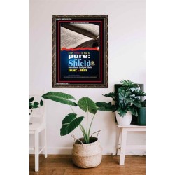 TRUST IN HIM   Scripture Art Frame   (GWGLORIOUS1763)   "33x45"