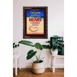 A NEW HEART AND A NEW SPIRIT   Scriptural Portrait Acrylic Glass Frame   (GWGLORIOUS1775)   