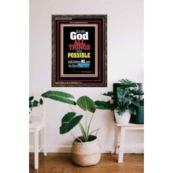 WALK BEFORE ME   Bible Verses Framed Art Prints   (GWGLORIOUS3206B)   "33x45"