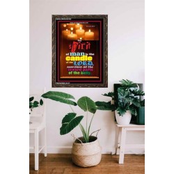 THE SPIRIT OF MAN IS THE CANDLE OF THE LORD   Framed Hallway Wall Decoration   (GWGLORIOUS3355)   