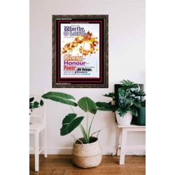 AND FOR THY PLEASURE   Inspirational Bible Verses Framed   (GWGLORIOUS3394)   