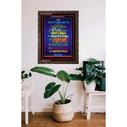 ALL SCRIPTURE   Christian Quote Frame   (GWGLORIOUS3495)   