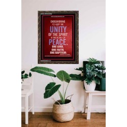 UNITY OF THE SPIRIT   Acrylic Glass Frame Scripture Art   (GWGLORIOUS3995)   "33x45"