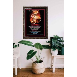 WITH MY SONG WILL I PRAISE HIM   Framed Sitting Room Wall Decoration   (GWGLORIOUS4538)   