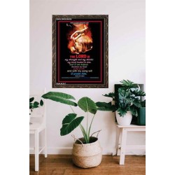 WITH MY SONG WILL I PRAISE HIM   Framed Sitting Room Wall Decoration   (GWGLORIOUS4538)   "33x45"