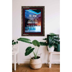 AN EXPECTED END   Inspirational Wall Art Wooden Frame   (GWGLORIOUS4551)   