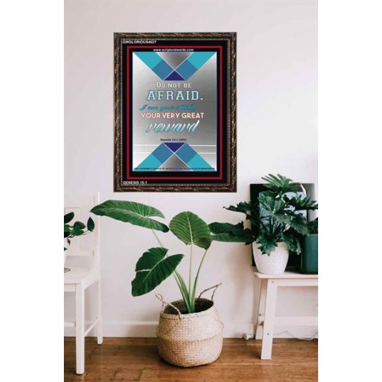 VERY GREAT REWARD   Encouraging Bible Verses Framed   (GWGLORIOUS4627)   