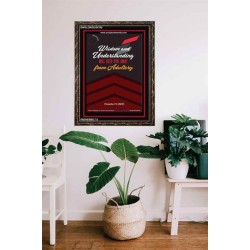 WISDOM AND UNDERSTANDING   Bible Verses Framed for Home   (GWGLORIOUS4789)   