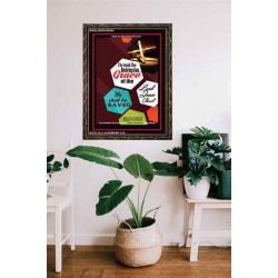 WE SHALL BE SAVED   Inspiration Wall Art Frame   (GWGLORIOUS4944)   "33x45"