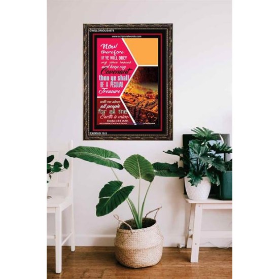 BE A PECULIAR TREASURE   Large Frame Scripture Wall Art   (GWGLORIOUS4978)   