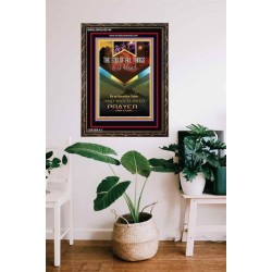 WATCH UNTO PRAYER   Portrait of Faith Wooden Framed   (GWGLORIOUS5140)   "33x45"