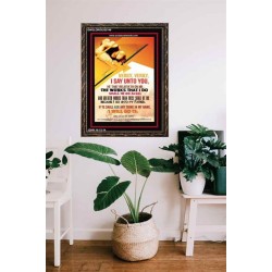 THE WORKS THAT I DO   Framed Bible Verses   (GWGLORIOUS5146)   
