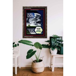 THE WORLD AND THEY THAT DWELL THEREIN   Bible Verse Framed for Home   (GWGLORIOUS5160)   