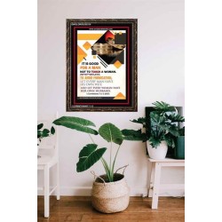 AVOID FORNICATION   Framed Hallway Wall Decoration   (GWGLORIOUS5310)   
