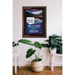YOUR WILL BE DONE ON EARTH   Contemporary Christian Wall Art Frame   (GWGLORIOUS5529)   