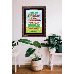 AND BABES SHALL RULE   Contemporary Christian Wall Art Frame   (GWGLORIOUS6856)   
