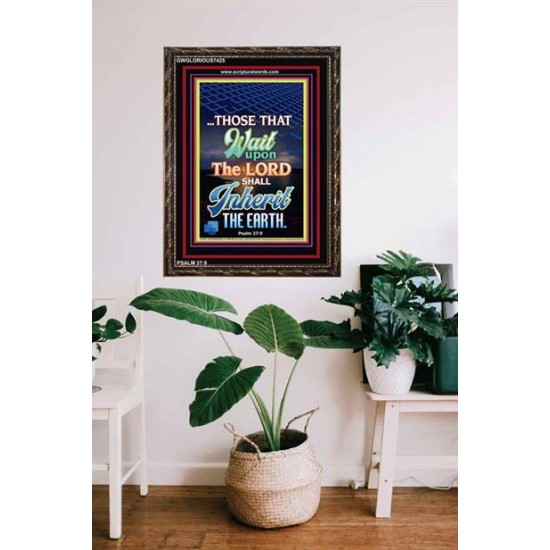 WAIT UPON THE LORD   Bible Verses Frame for Home   (GWGLORIOUS7425)   