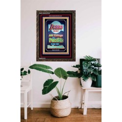 ALL THINGS ARE POSSIBLE   Bible Verses Wooden Frame   (GWGLORIOUS7932)   