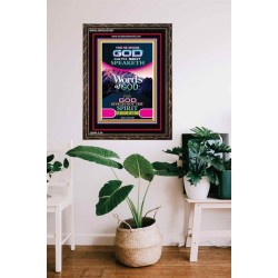 THE WORDS OF GOD   Framed Interior Wall Decoration   (GWGLORIOUS7987)   