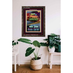 YOU SHALL EAT IN PLENTY   Bible Verses Frame for Home   (GWGLORIOUS8038)   