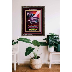 TURN TO GOD   Scripture Wooden Frame   (GWGLORIOUS8077)   "33x45"