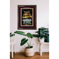 WALK IN MY JUDGEMENTS   Printable Bible Verse to Framed   (GWGLORIOUS8479)   "33x45"