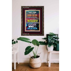 YOUR FATHER WHO IS IN HEAVEN    Scripture Wooden Frame   (GWGLORIOUS8550)   "33x45"