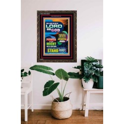 YAHWEH THE LORD OUR GOD   Framed Business Entrance Lobby Wall Decoration    (GWGLORIOUS8657)   