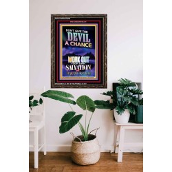 WORK OUT YOUR SALVATION   Bible Verses Wall Art Acrylic Glass Frame   (GWGLORIOUS9209)   