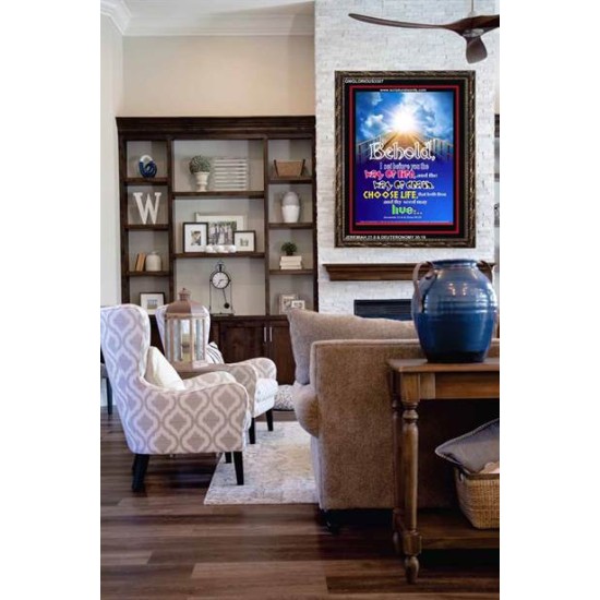 WAY OF LIFE   Biblical Art Acrylic Glass Frame   (GWGLORIOUS3307)   