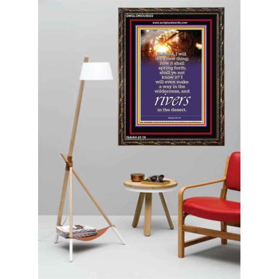 A NEW THING DIVINE BREAKTHROUGH   Printable Bible Verses to Framed   (GWGLORIOUS022)   