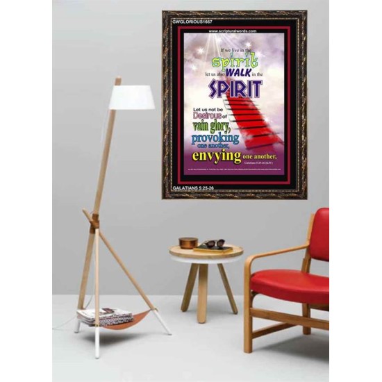 WALK IN THE SPIRIT   Large Framed Scripture Wall Art   (GWGLORIOUS1667)   