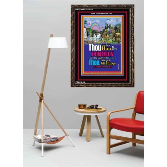 ALL THINGS UNDER HIS FEET   Scriptures Wall Art   (GWGLORIOUS3211)   