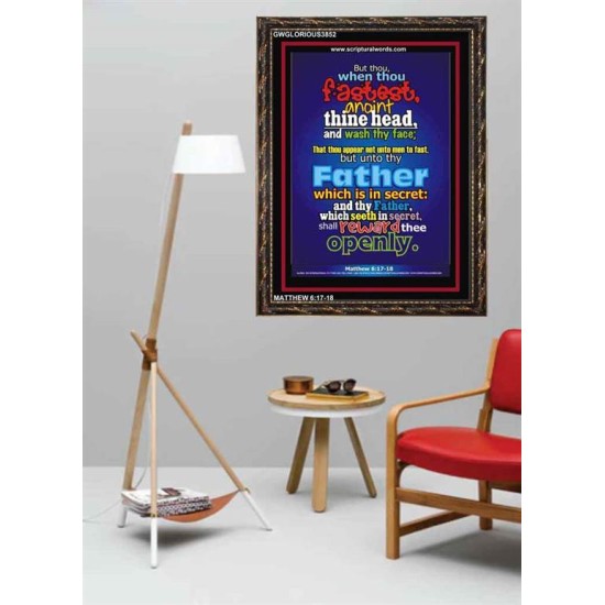 ANOINT THINE HEAD   Bible Verses Frame Art Prints   (GWGLORIOUS3852)   