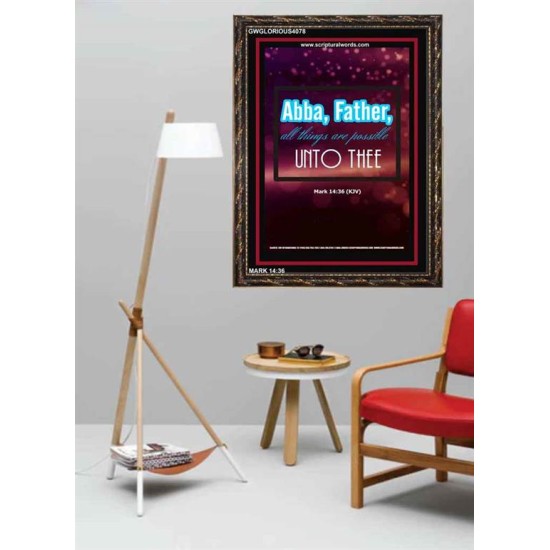 ABBA FATHER   Framed Children Room Wall Decoration   (GWGLORIOUS4078)   