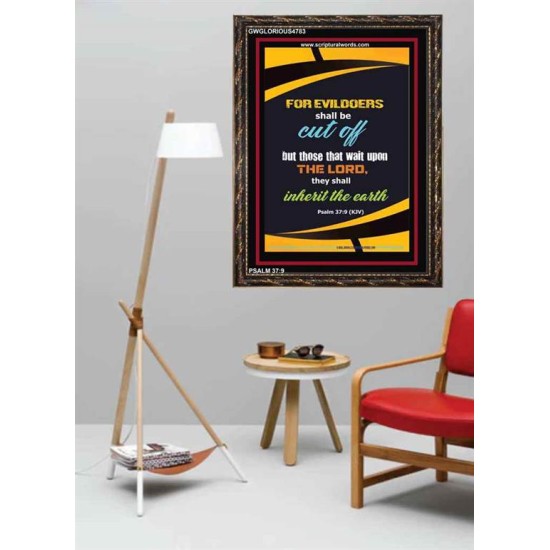 WAIT UPON THE LORD   Inspirational Bible Verse Frame   (GWGLORIOUS4783)   