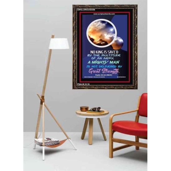 A MIGHTY MAN   Large Frame Scriptural Wall Art   (GWGLORIOUS5396)   