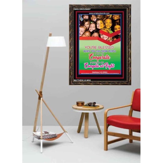 YOU ARE BLESSED   Framed Sitting Room Wall Decoration   (GWGLORIOUS6897)   