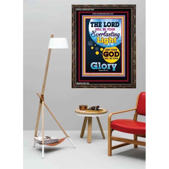 YOUR GOD WILL BE YOUR GLORY   Framed Bible Verse Online   (GWGLORIOUS7248)   