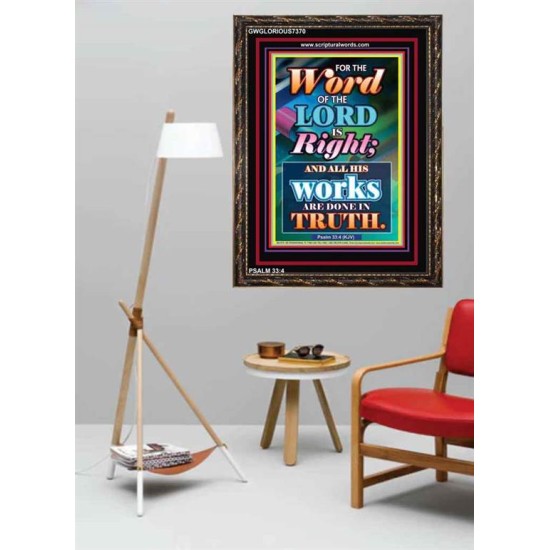WORD OF THE LORD   Contemporary Christian poster   (GWGLORIOUS7370)   