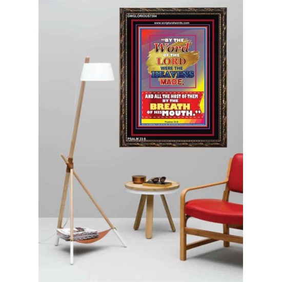 WORD OF THE LORD   Framed Hallway Wall Decoration   (GWGLORIOUS7384)   